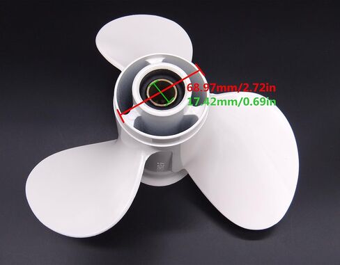 SouthMarine Propeller, Aluminum Alloy, 9 7/8x12-F, Fits Yamaha 20hp, 25hp, 30hp Outboard Motors, OEM 664-45954-01-00 in Saudi Arabia