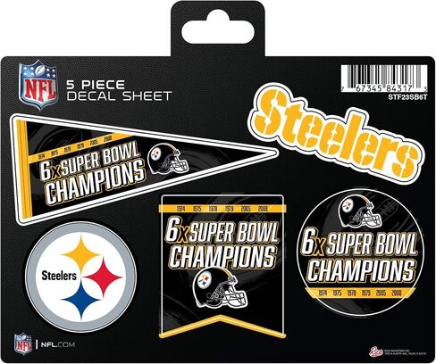 Rico Industries NFL Unisex-Adult 5-Piece Die-Cut Decal Sheet in Saudi Arabia