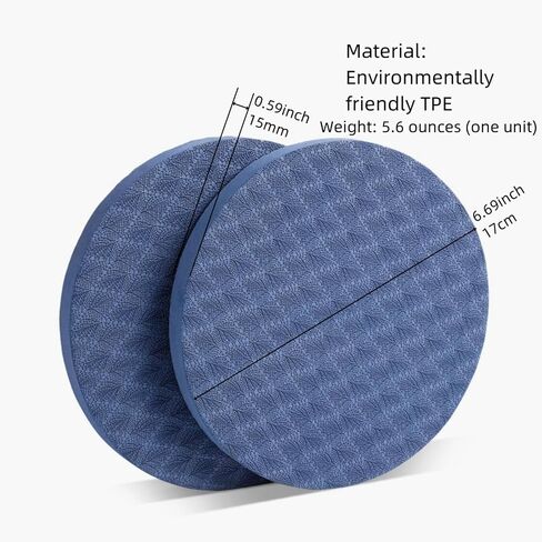 Yoga Knee Guard 2 pieces, foam Pilates Knee Guard Yoga Knee Guard Support Round Pads Anti slip Fitness Anti slip Pads. Suitable for offices, homes, knees, elbows, wrists, and hands in Saudi Arabia