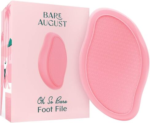 Bare August Glass Foot File Callus Remover- Heel Scraper & in Shower Foot Scrubber Dead Skin Remover - Pedicure Foot Buffer for Soft Feet in Saudi Arabia