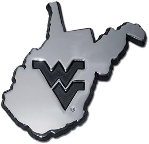 شعار السيارات المعدني لجامعة فرجينيا الغربية WVU Mountaineers (التميمة) in Saudi Arabia