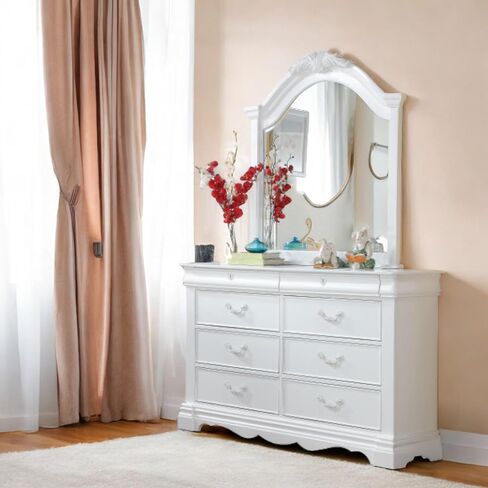 ACME Estrella Mirror - - White in Kuwait