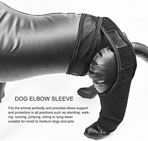 Dog Elbow Brace Protector Pads, Provides Support Breathable Dog Elbow Protector Pads for Prevents Injuries Elbow Calluses (S) in Saudi Arabia