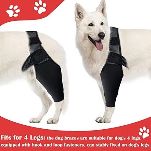 Dog Elbow Brace Protector Pads, Provides Support Breathable Dog Elbow Protector Pads for Prevents Injuries Elbow Calluses (S) in Saudi Arabia