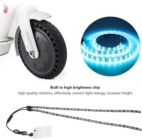 LED Electric Scooter Strip Light, Skateboard Lights Strips for Night Riding, LED Decorative Night Lamp Colorful Strip Lights for Xiaomi M365 1S PRO PRO2 Scooter in Saudi Arabia