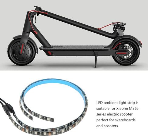LED Electric Scooter Strip Light, Skateboard Lights Strips for Night Riding, LED Decorative Night Lamp Colorful Strip Lights for Xiaomi M365 1S PRO PRO2 Scooter in Saudi Arabia