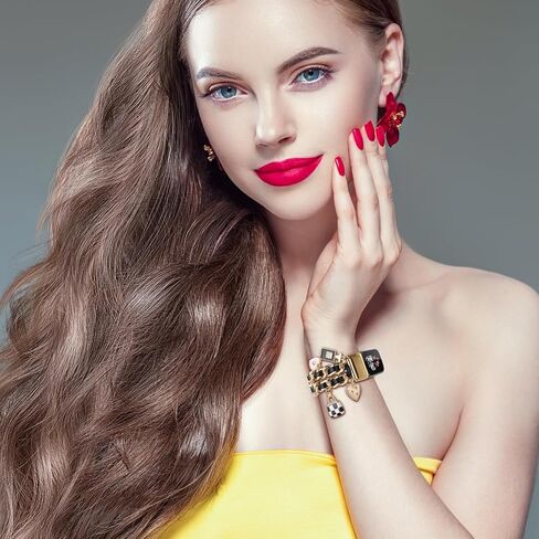 Stylish Metal Wristband Compatible with Fitbit Charge 6/Charge 5 Bands for Women,Cute Strap with Unique Love Cross Pendants Chain Charms Bracelet for Charge 5 6 Fitness Tracker in Saudi Arabia