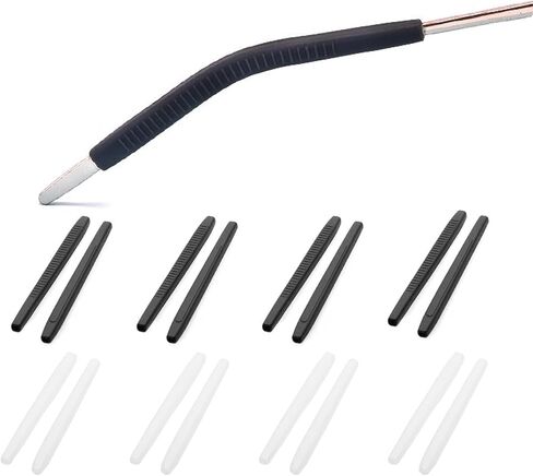 Eyeglass Ear Cushions End Tip Grips Anti-Slip Silicone Ear Hooks Tube Sleeve Temple Tips 8 Pairs in Kuwait