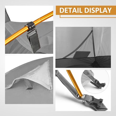 Bessport Camping Tent 1/2/3/4 Person Tent Waterproof Two Doors Backpacking Tent Easy Setup Lightweight for Outdoor, Hiking Mountaineering Travel in Kuwait