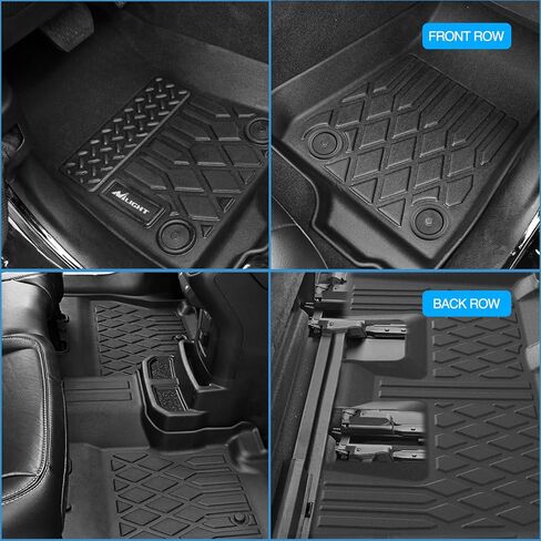 Nilight TPE Floor Mats for Jeep Wrangler JL Unlimited 4 Door (Not for JK or 4XE) 2018 2019 2020 2021 2022 2023 2024,All Weather Custom Fit Heavy Duty Floor Liners in Kuwait