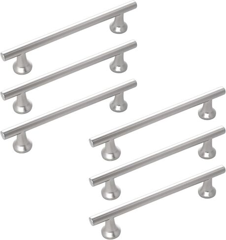 NEGS Brushed Nickel Cabinet Pulls (6, Satin Nickel, Hole spacing 7 inches) in Saudi Arabia