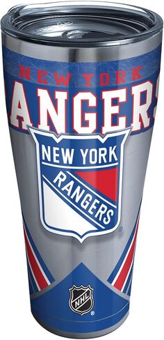 كوب Tervis ذو الجدران الثلاثية NHL New York Rangers المعزول يحافظ على المشروبات باردة وساخنة، 30oz - ستانلس ستيل، ثلج in Saudi Arabia