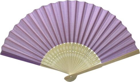FANSOF.FANS SHF05 Mauve (Mallow) Purple Lilac Pack of 10 Wholesale Silk Fabric Hand Fan Bamboo Ribs Wedding Party Favour in Saudi Arabia