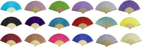 FANSOF.FANS SHF05 Mauve (Mallow) Purple Lilac Pack of 10 Wholesale Silk Fabric Hand Fan Bamboo Ribs Wedding Party Favour in Saudi Arabia