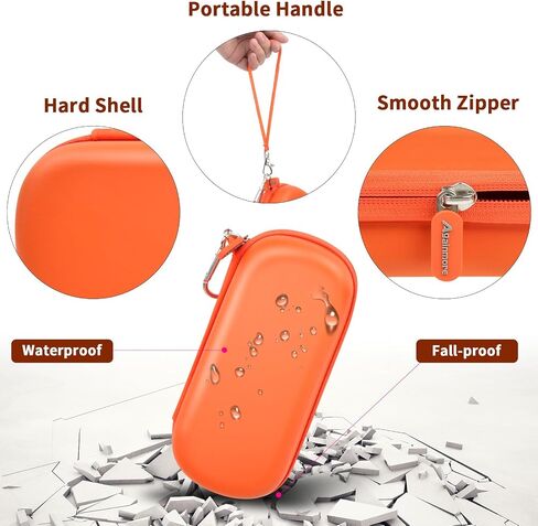 Epipen Medical Carrying Case, Travel Medication Organizer Bag for 2 Epipens or Auvi-Q, Inhaler, Asthma Inhaler, Anti-Histamine, Allergy Medicine Essentials with Mesh Pocket -Orange(Box Only) in Saudi Arabia