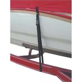 BoatBuckle Snap-Lock Boat Cover Tie-Down, (6-Pack), 1-Inch x 4-Feet