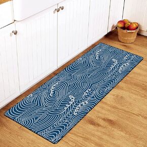 MoBlinko Japanese Rug Golden Koi Fish Bath Mat Non Skid Washable Standing Floor Mat Runner Carpet for Bathroom Home Office Decor 39 x 20 Inch