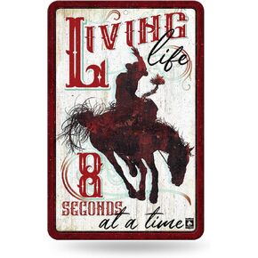 Rico Industries ProRodeo 11" x 17" Large Metal Home Décor Sign