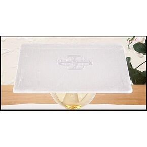 Christian Brands 100% Linen Jerusalem Cross Chalice Pall - 4/pk