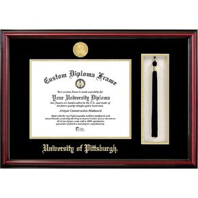 Campus Images NCAA Pittsburgh Panthers Tassel Box and Diploma Frame