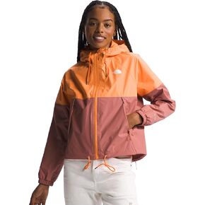 THE NORTH FACE Women's Antora Rain Hoodie, Peach Granite/Light Mahogany, XX-Large