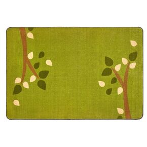 Carpets for Kids 28756 KIDSoft Branching Out Nursery Classroom Kids Room Rug 9ft X 6ft Rectangle Green