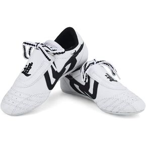 Dayiss Martial Arts Taekwondo Shoes Unisex Children Teenager Sport Lightweight Shoes Sneakers Boxing Karate Shoes for Taekwondo Kung Fu Taichi