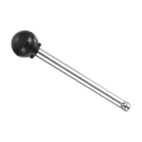 uxcell 10mmx105mm Quick Release Pins, Detent Pins with Round Knob, Chrome-Plated Carbon Steel Marine Hardware for Marine Mountain Seat, Ship Outfitting, Shipbuilding, Silver
