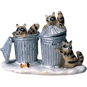 Lemax Village Collection Racoon Trash Bandits #42878
