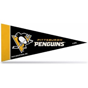 Rico Industries NHL Pittsburgh Penguins 4-Inch by 9-Inch Classic Mini Pennant Décor