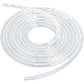 PVC Hose, Flexible PVC Tube, 6mm ID x 8mm OD Clear Vinyl Tubing, Clear PVC Tubing Pipe for Transfer Water Air Oil, 2 Metre