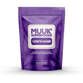 MUUK' SUPERFOODS Organic Lion's Mane Mushroom Powder