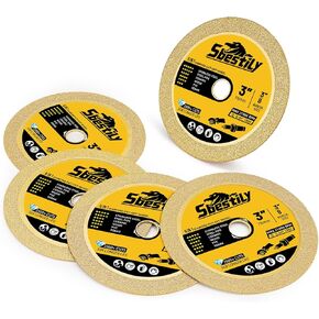 عجلات مقطوعة 3 بوصات، 3 عبوات، عجلة قطع ماسية 3 بوصة × 1/24 بوصة × 3/8 بوصة، قرص قطع من المعدن والفولاذ المقاوم للصدأ لقرص تقطيع طاحونة القوالب in Kuwait