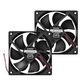 1225 Cooling Fan 120mm X 25mm 1800RPM DC 12V 2Pin Ball Bearing Brushless 2 Pack for Computer Case CPU