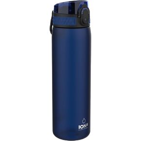 Ion8 Water Bottle, 500 ml/18 oz, Leak Proof, Easy to Open, Secure Lock, Dishwasher Safe, BPA Free, Hygienic Flip Cover, Carry Handle, Fits Cup Holders, Easy Clean, Odor Free, Carbon Neutral