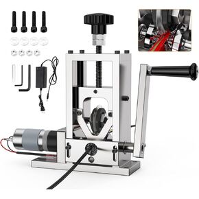 BEAMNOVA Electric/Manual/Drill Powered Wire Stripper Machine Automatic Power Hand Crank Stripping Machine for Scrap Copper, Stripping Wires of 2-25 mm, Flexible Wire Within 2 mm