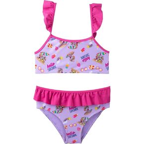 Two Piece Bikini Swimsuits Hawaiian Beach Bathing Suit for Toddler Girls 3-12 Years