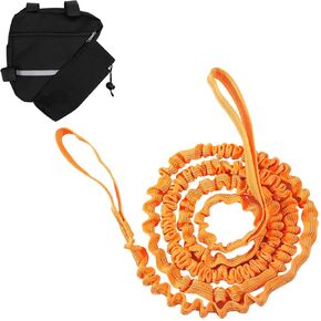 Bike Tow Rope for Kids,Orange Bicycle Tow Rope,MTB Stretch Bungee for Long Ride Going Uphill,Compatible with Any Bicycle (Orange, 103.00)