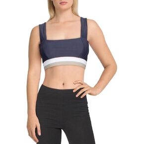 حمالة صدر رياضية نسائية ذات حواف متباينة من Free People White Water in Kuwait