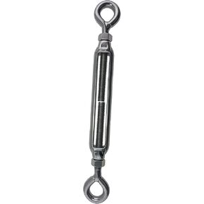 US STAINLESS Stainless Steel 316 1/2" UNC Open Body Turnbuckle Eye and Eye Marine Grade