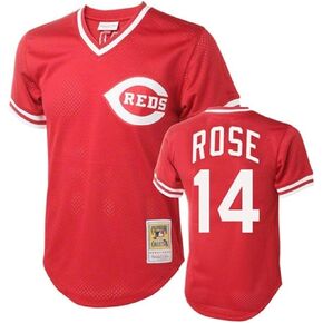 Pete Rose Cincinnati Reds Men's Red Batting Practice Jersey