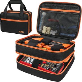 Carrying Case Compatible with Klein Tools ET310 AC Circuit Breaker Finder & RT250 GFCI Outlet Tester & Electrical Test Kit,Circuit Tester Storage Organizer Fits for Digital Multimeter,Clamp Meter