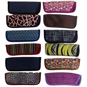 Wholesale Lot- 10 Foster Grant Reading glasses Slim Soft Sleeve Cases NEW Assorted