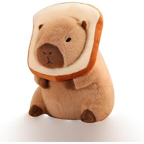 Kids' Plush Toy Pillows, Cute Kapybara Plush Toy Capybar Pillow Kawaii Capibara Stuffed Aniamls Soft Toy Brown Capybar Plushie Doll Birthday Gift Children's Day For Boys And Girls(Color:Flower,Size:Sm