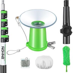 مبدل لمبة الإضاءة من إنهون للأسقف العالية والأضواء المريحة مع عمود تمديد تلسكوبي بطول 3 إلى 12 قدم، ومحول زاوية ومنفضة ريش، أداة إزالة مصباح السقف بالشفط لوظيفة الإضاءة in Kuwait