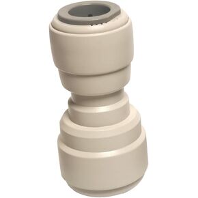 1/2" (12.7mm) x 3/8" (9.5mm) o.d. Tube Fitting, Reducing Union Straight Connector,Push to connect for RO water filter system parts (pack of 5)
