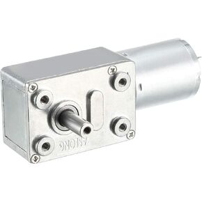 uxcell DC 12V 6RPM Worm Gear Motor 6mm Female Shaft High Torque Turbine Reducer