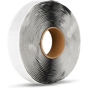 X-Haibei Butyl Seal Tape RV 1/8" X 1" X 30' Black, RV Butyl Rubber Sealant Tape,Leak Proof Putty Tape for RV Repair, Window Sealing, Boat Sealing, Glass and EDPM Rubber Roof Patching