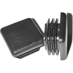 10 Pack: 1" Square (10 14 Ga - 0.72" to 0.84" ID) Black Plastic Plug, Tubing End Cap, Furniture Chair Glide Inserts | Fencing Post End Inserts | by SBD