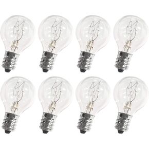 BlueStars Premium G30 E12 20W Bulb for Middle Size Scentsy Warmers, Dimmable G30 Globe E12 Candelabra Base Clear Light Bulbs for Candle Wax Warmer, Long Last Lifespan - Pack of 8
